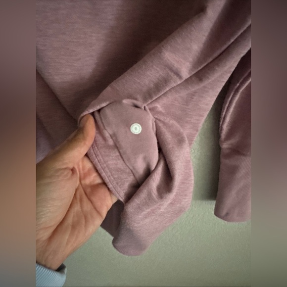 Lululemon High Lines Pullover Heathered Vintage Mauve Size 8 - Picture 5 of 9